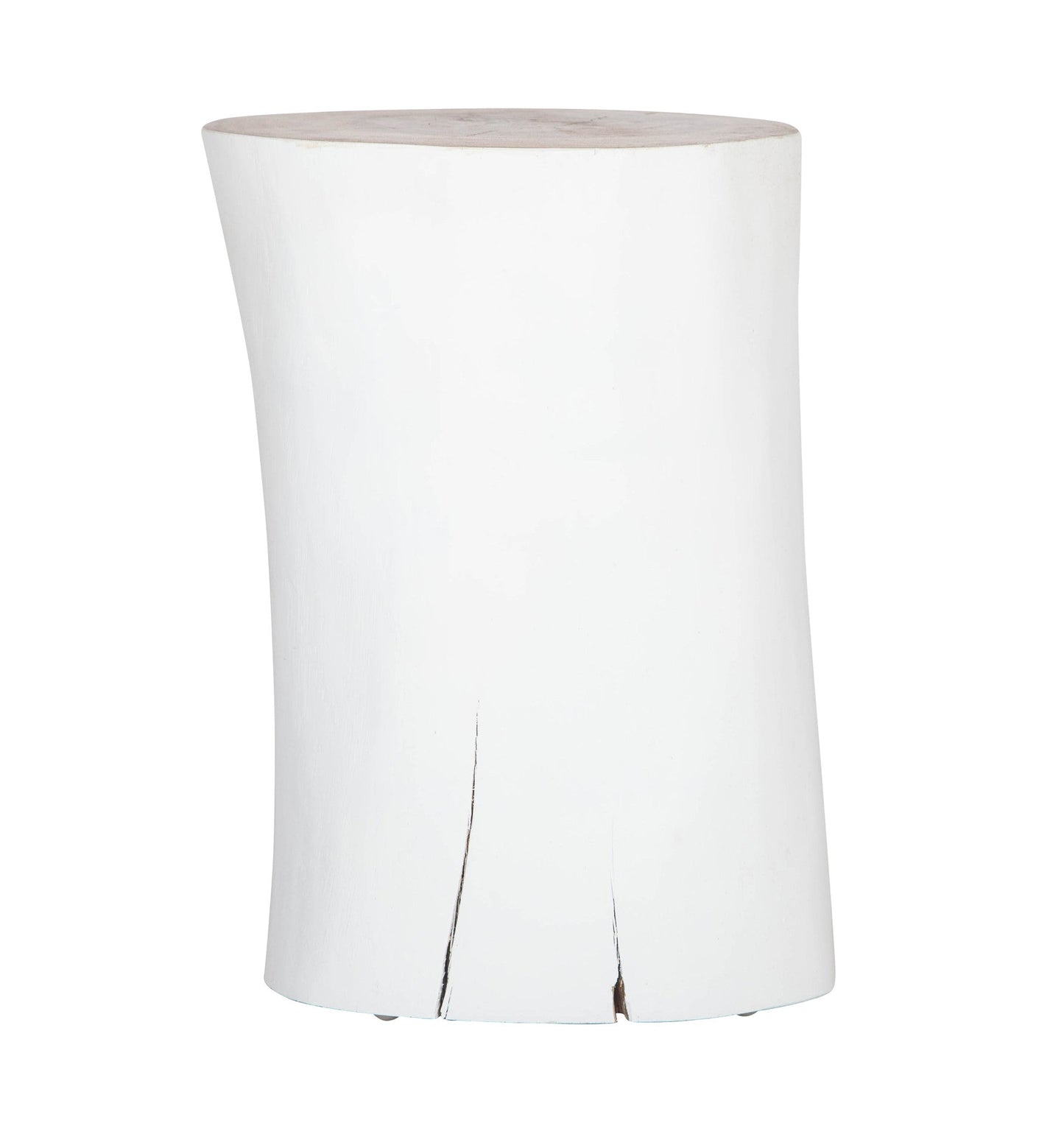 Log Side Table + Stool | White - Green Design Gallery