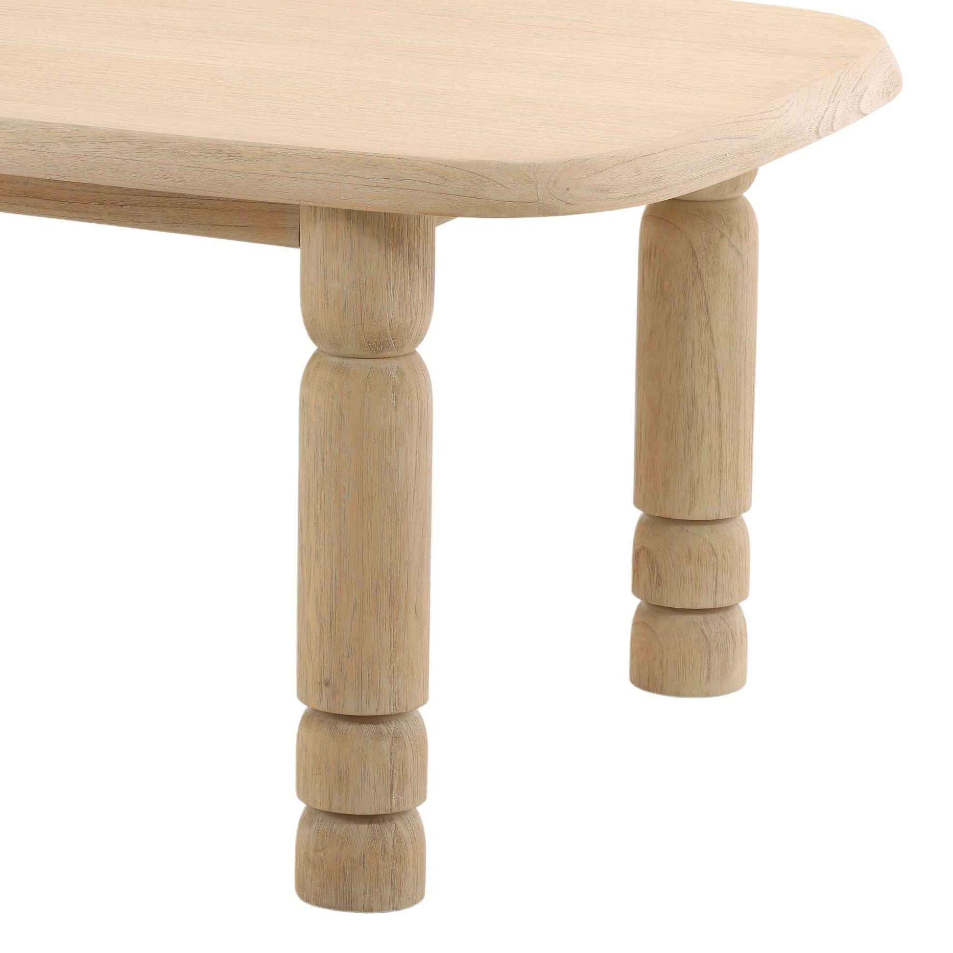 LOUISA LIGHT NATURAL WOOD DINING TABLE