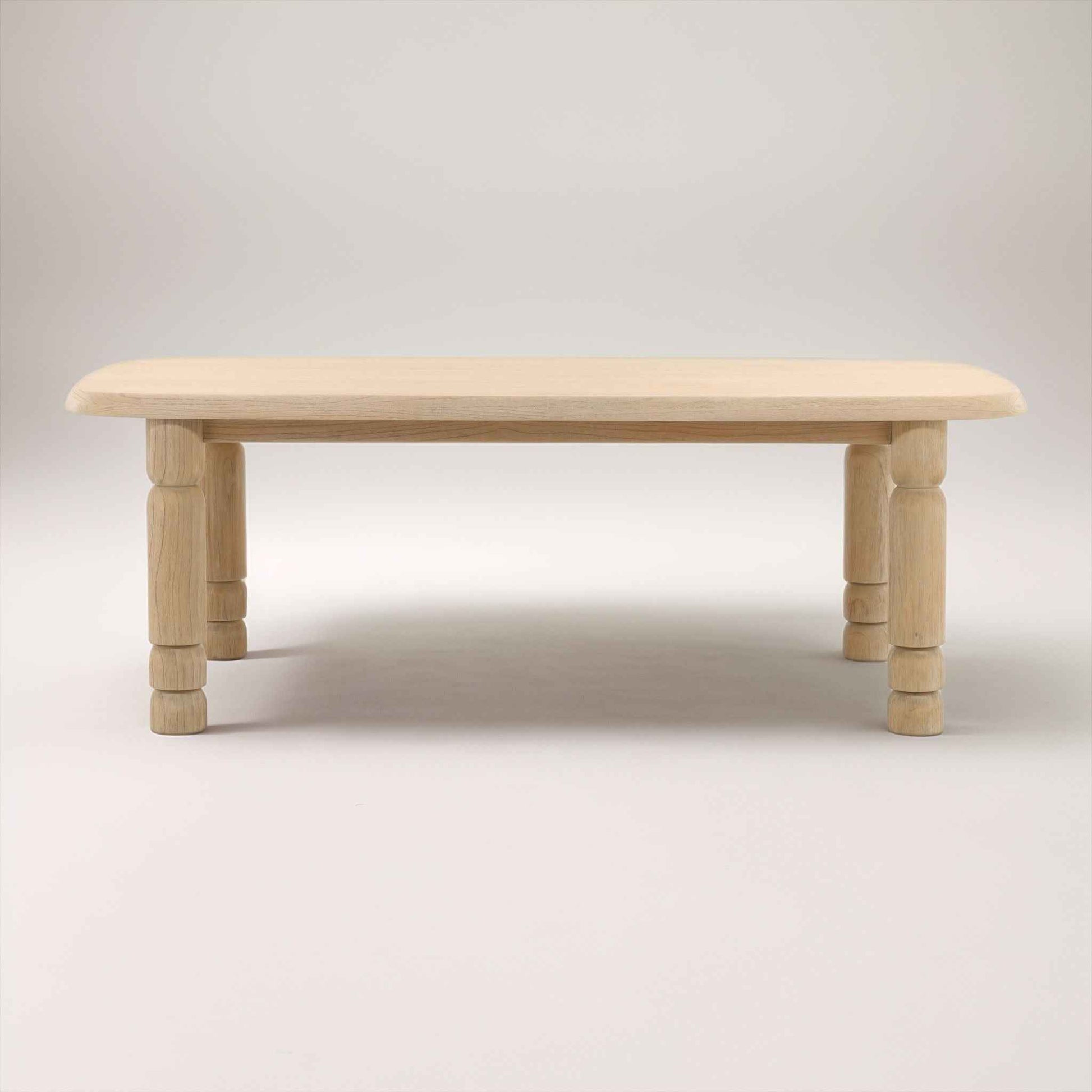 LOUISA LIGHT NATURAL WOOD DINING TABLE
