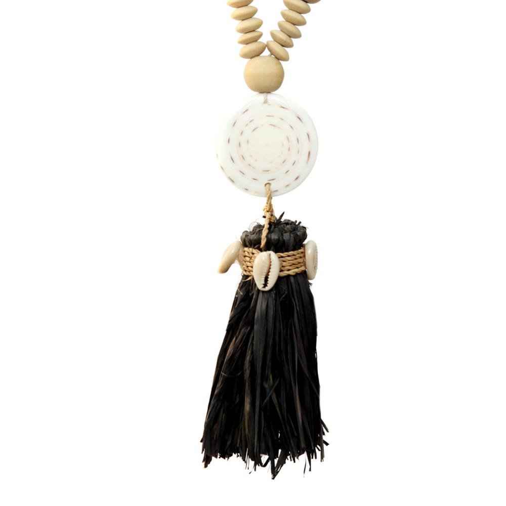 Lovina Necklace | Natural + Black