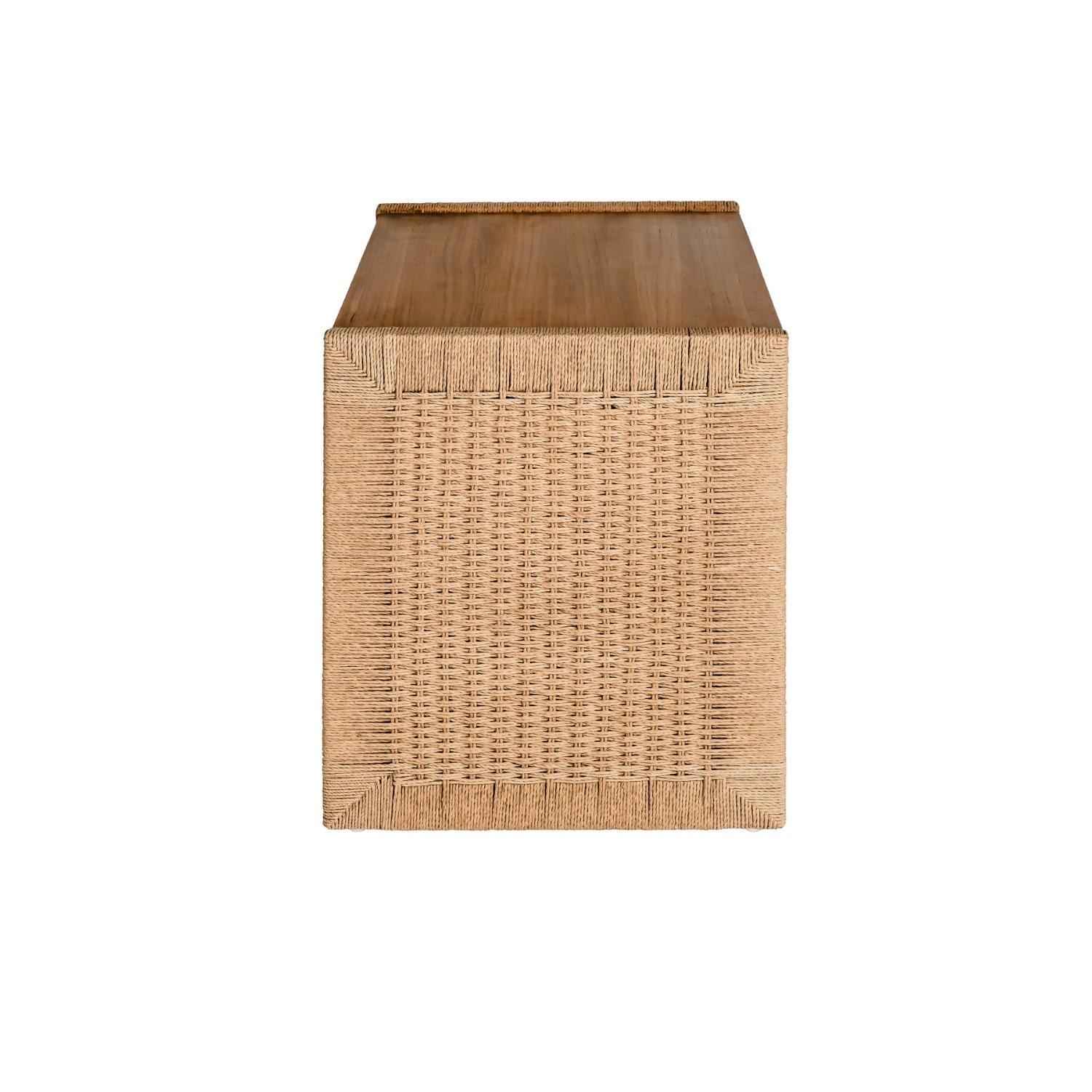 LUCAS (BED)SIDE TABLE | ROPE + RECLAIMED TEAK