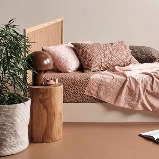 LUCAS ROUND SIDE TABLE - STOOL | NATURAL