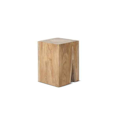 LUCAS SQUARE SIDE TABLE - STOOL | RECLAIMED TEAK | NATURAL