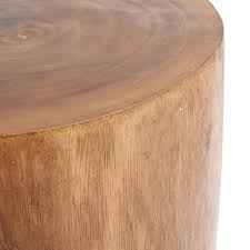 LUCAS ROUND SIDE TABLE - STOOL | NATURAL