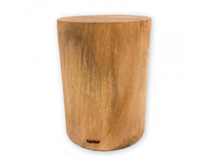 LUCAS ROUND SIDE TABLE - STOOL | NATURAL