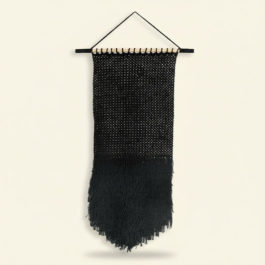 MACRAME WALL DECOR / BLACK / XXL