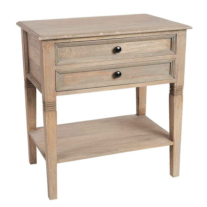 MAINE (BED)SIDE TABLE | 2 DRAWERS-1 SHELF