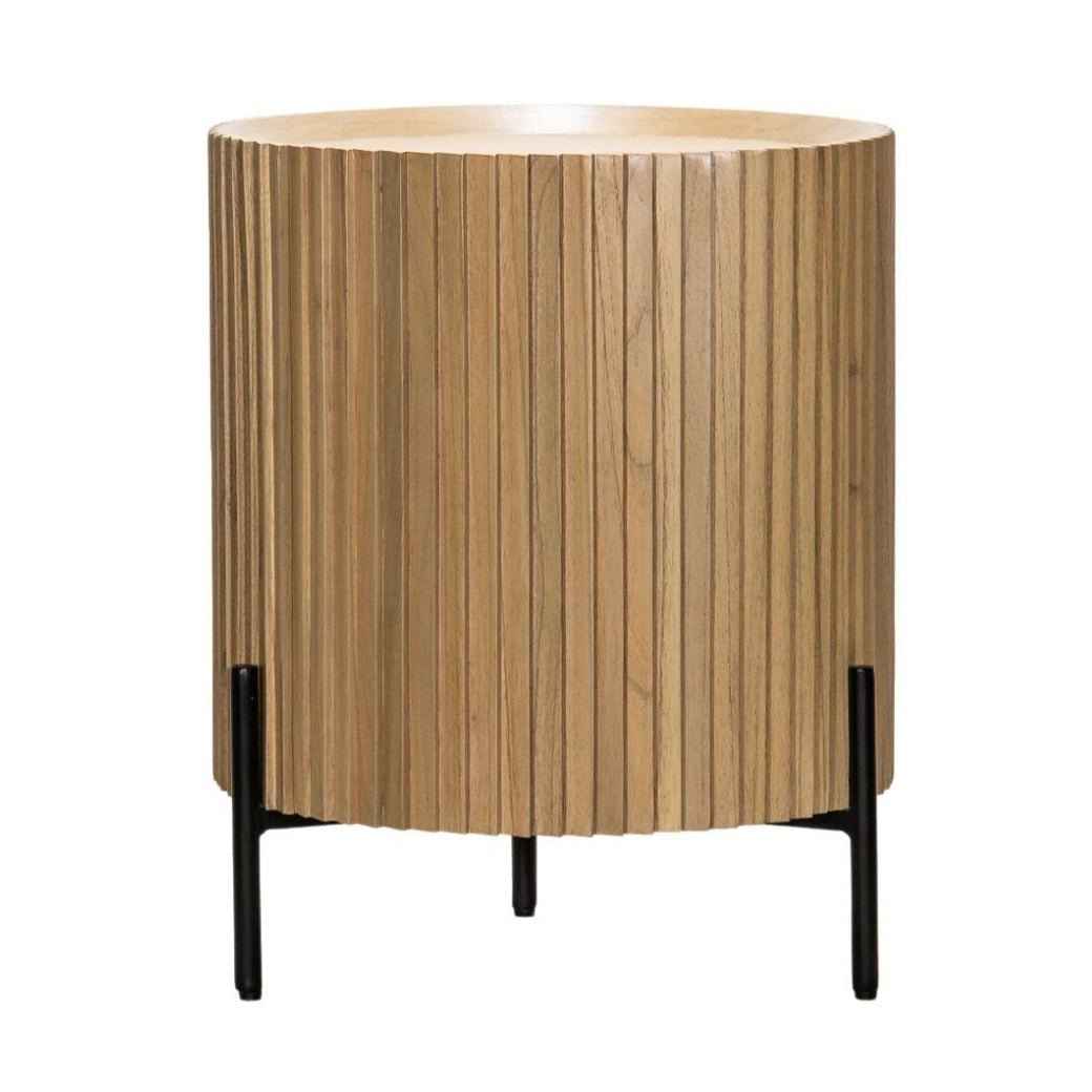 MAJA (BED)SIDE TABLE | 1-DOOR + 2-SHELVES | NATURAL