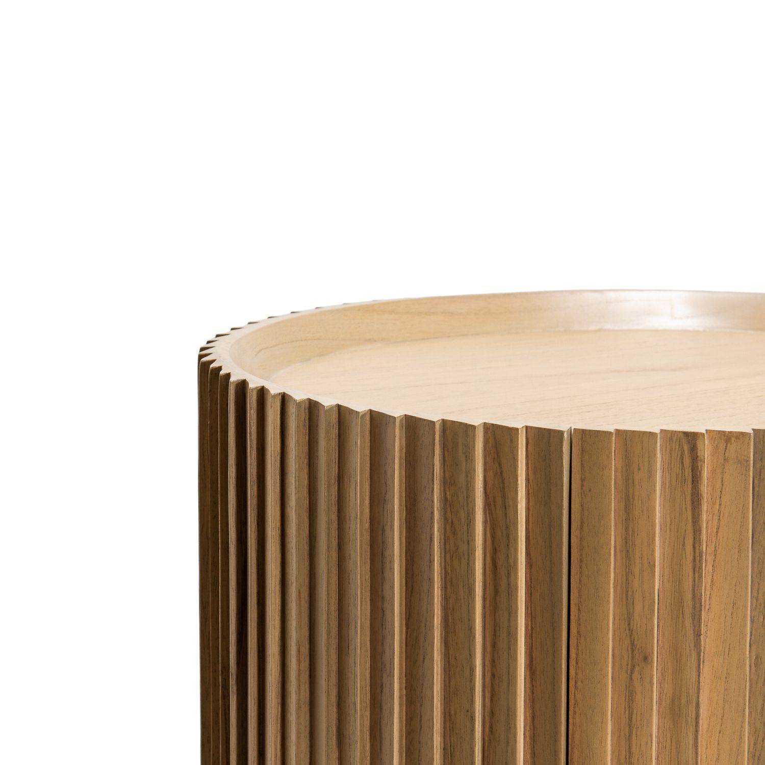 MAJA (BED)SIDE TABLE | 1-DOOR + 2-SHELVES | NATURAL - Green Design Gallery