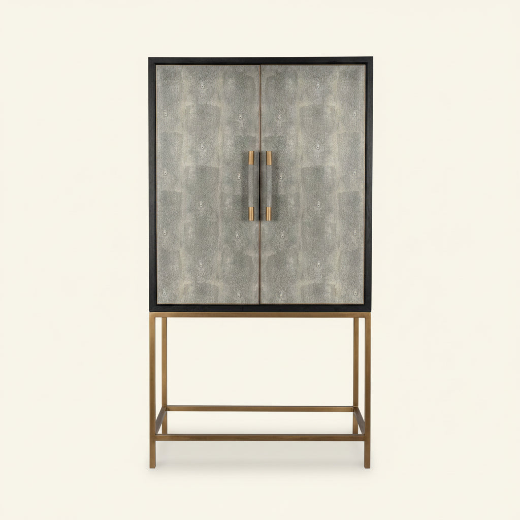 MAKO SHAGREEN TALL BAR CABINET