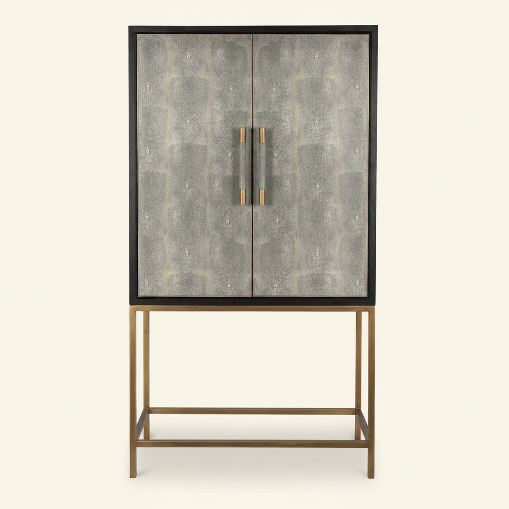 MAKO SHAGREEN TALL BAR CABINET