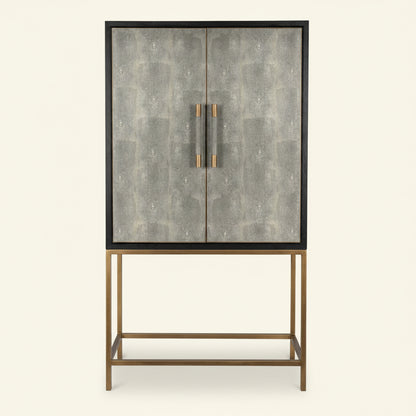 MAKO SHAGREEN TALL BAR CABINET