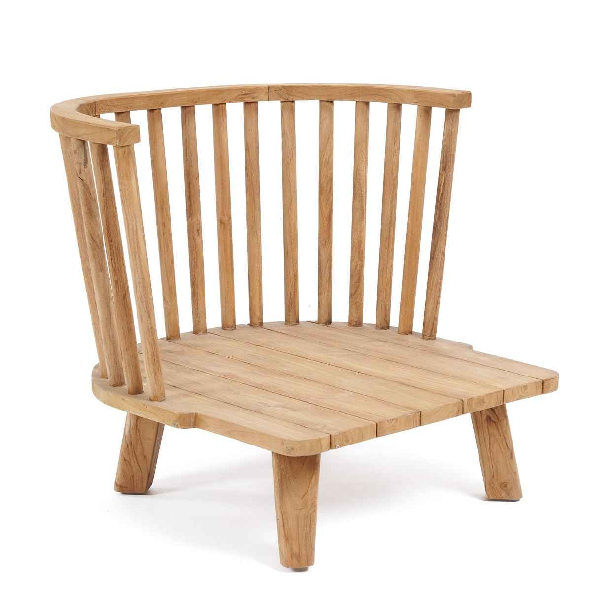 MALAWI ONE-SEATER SOFA CHAIR | BEIGE | RECLAIMED TEAK | IN-OUTDOORS