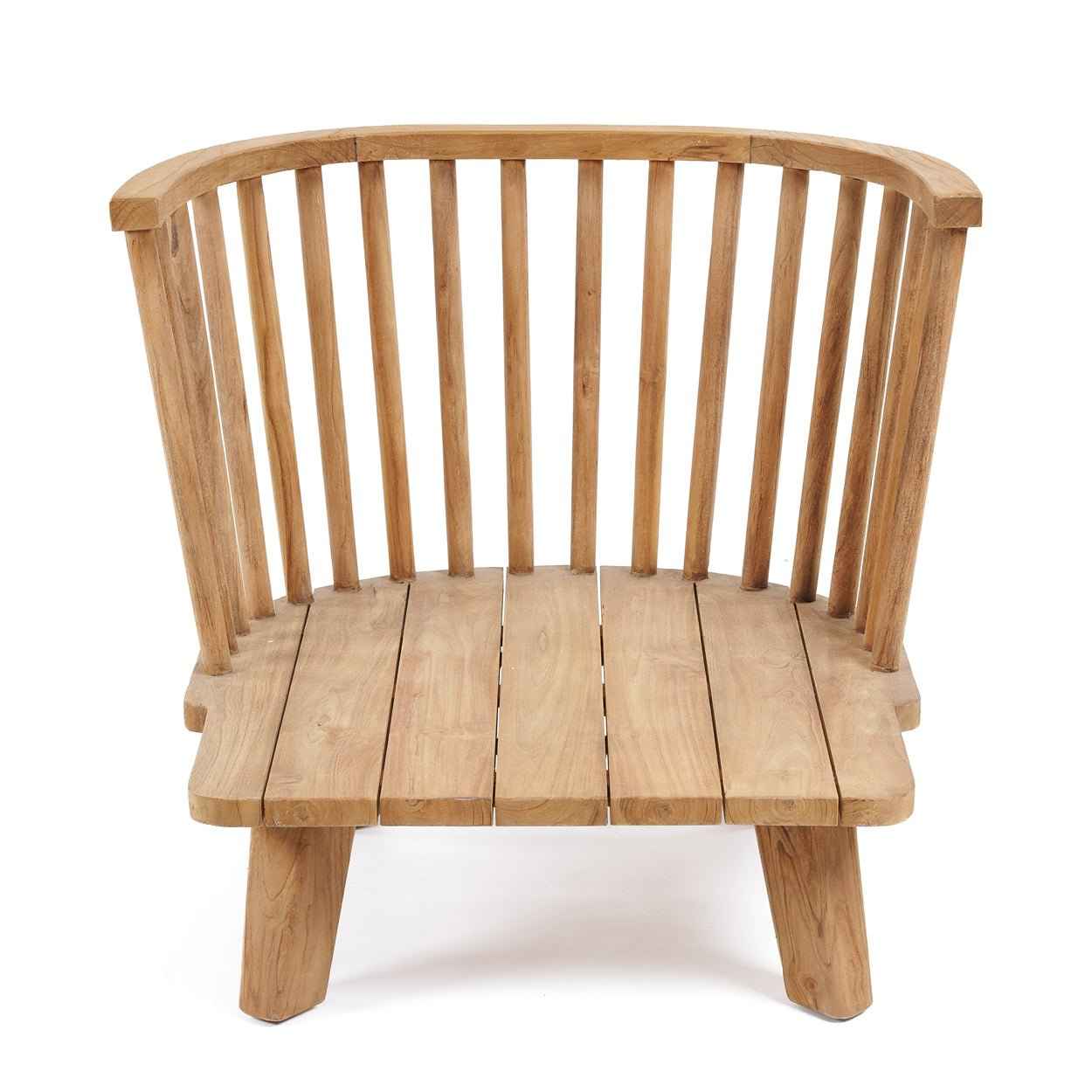 MALAWI ONE-SEATER SOFA CHAIR | BLACK | RECLAIMED TEAK | IN-OUTDOORS