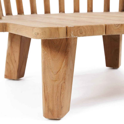 MALAWI ONE-SEATER SOFA CHAIR | BLACK | RECLAIMED TEAK | IN-OUTDOORS