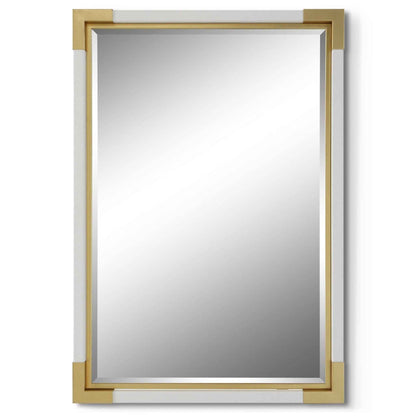 MALIK GOLD & WHITE SHAGREEN MIRROR