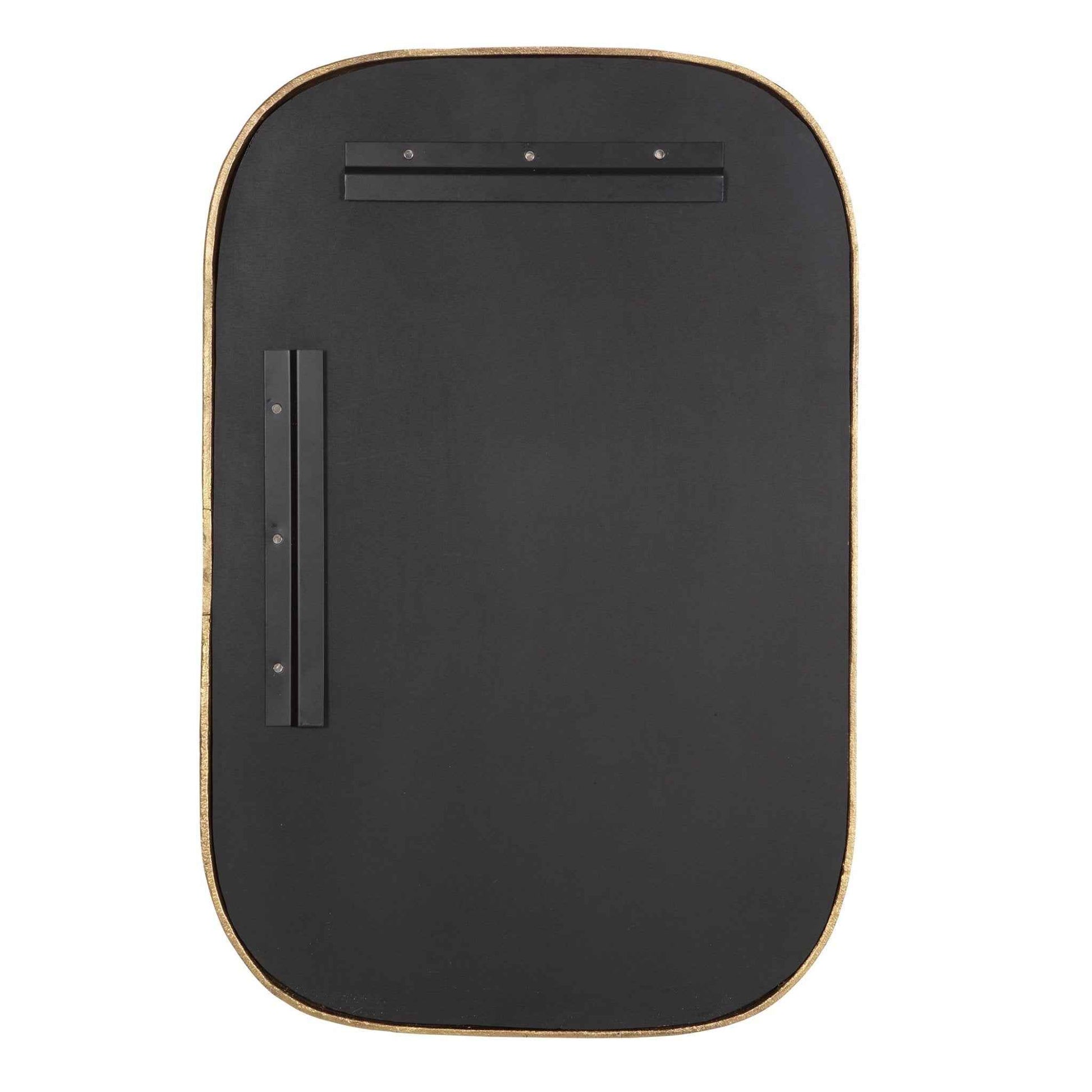 MALONE CAST ALUMINUM BRASS MIRROR