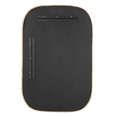 MALONE CAST ALUMINUM BRASS MIRROR