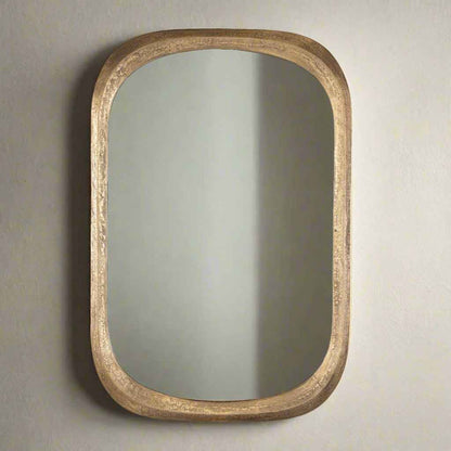 MALONE CAST ALUMINUM BRASS MIRROR
