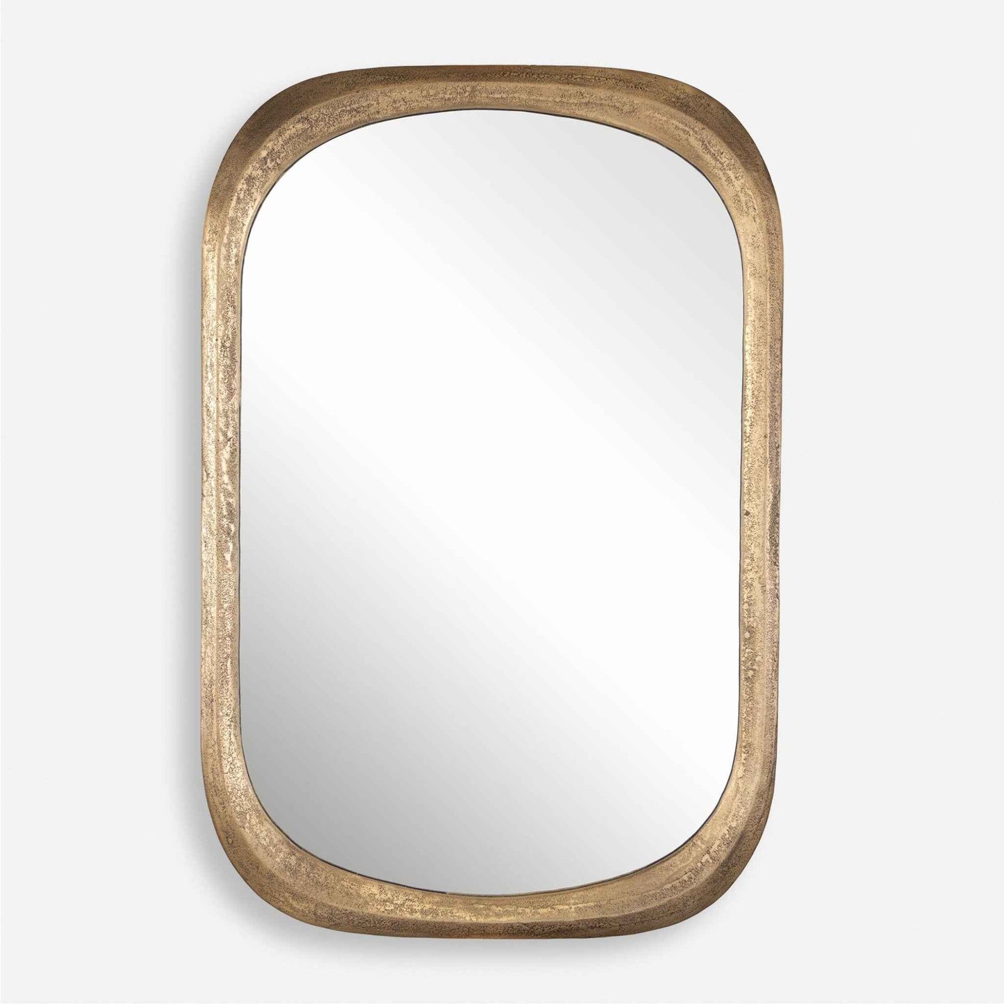MALONE CAST ALUMINUM BRASS MIRROR