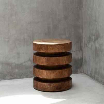 MASSAKA SIDE TABLE + STOOL