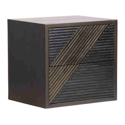 MAZE (BED)SIDE TABLE | CHARCOAL