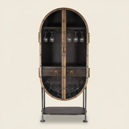 MELBOURNE INDUSTRIAL IRON BAR CABINET