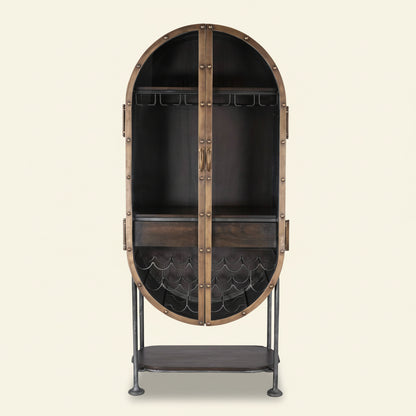 MELBOURNE INDUSTRIAL IRON BAR CABINET