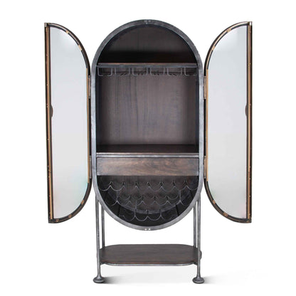 MELBOURNE INDUSTRIAL IRON BAR CABINET