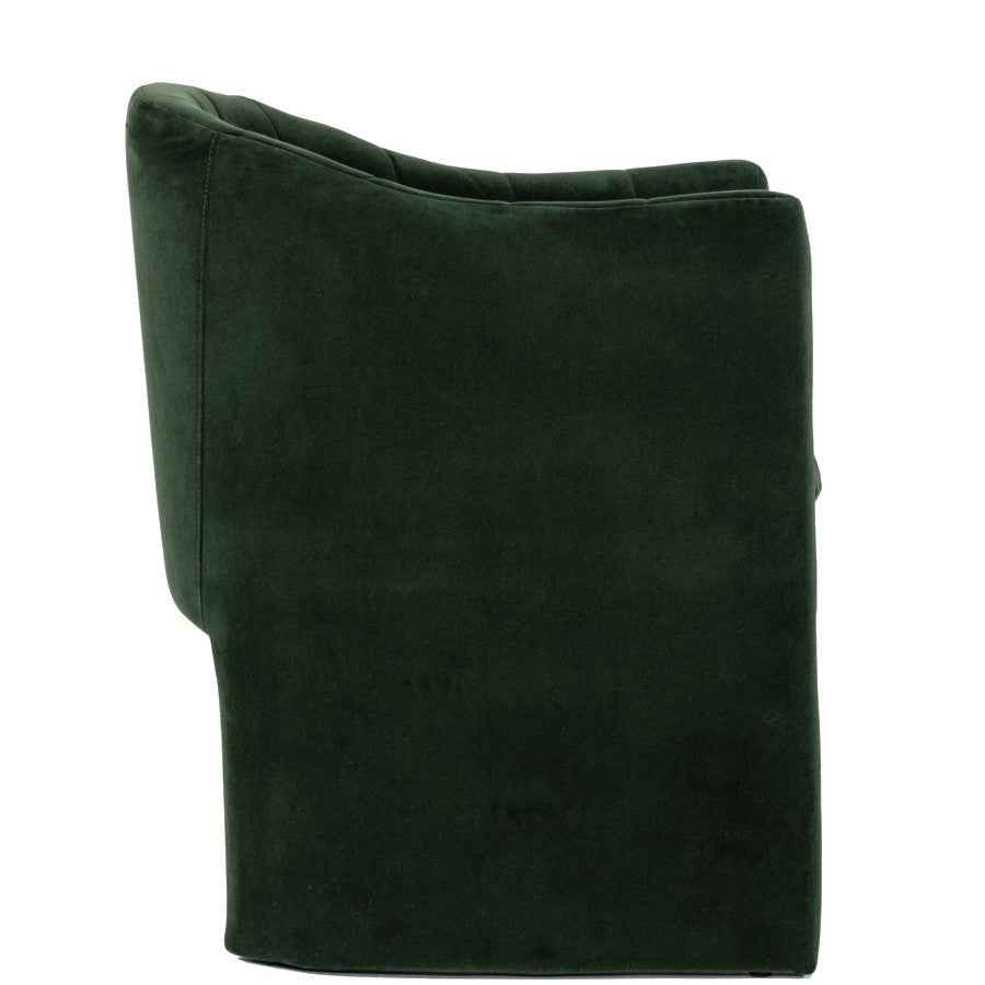 MELROSE JADE GREEN VELVET DINING CHAIR