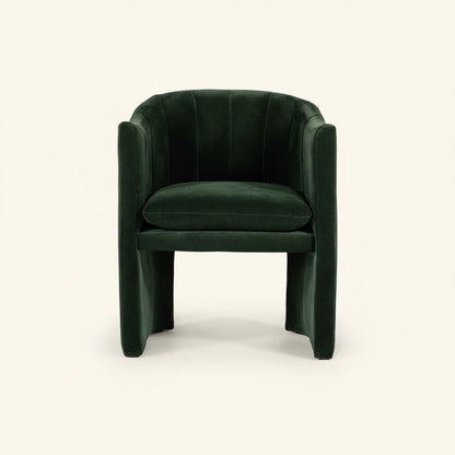 MELROSE JADE GREEN VELVET DINING CHAIR