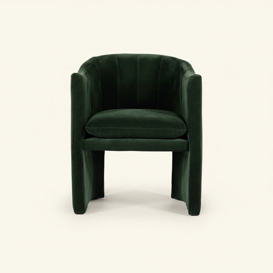 MELROSE JADE GREEN VELVET DINING CHAIR