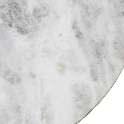 MELROSE SIDE TABLE | ACACIA BASE + MARBLE TOP