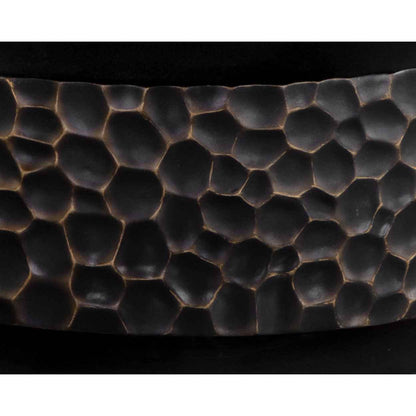 MERSIN 59"RD BLACK CONCRETE DINING TABLE