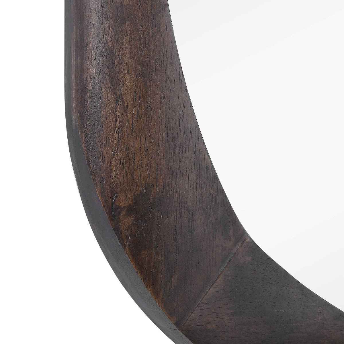 MID-CENTURY WALNUT WOOD MIRROR