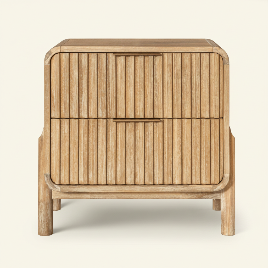 MIKALA NATURAL ACACIA WOOD NIGHTSTAND
