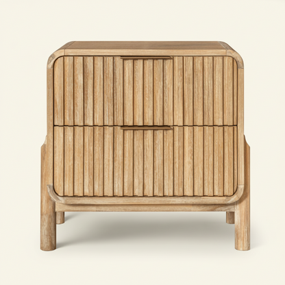 MIKALA NATURAL ACACIA WOOD NIGHTSTAND