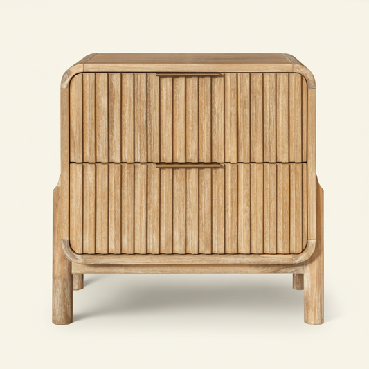 MIKALA NATURAL ACACIA WOOD NIGHTSTAND