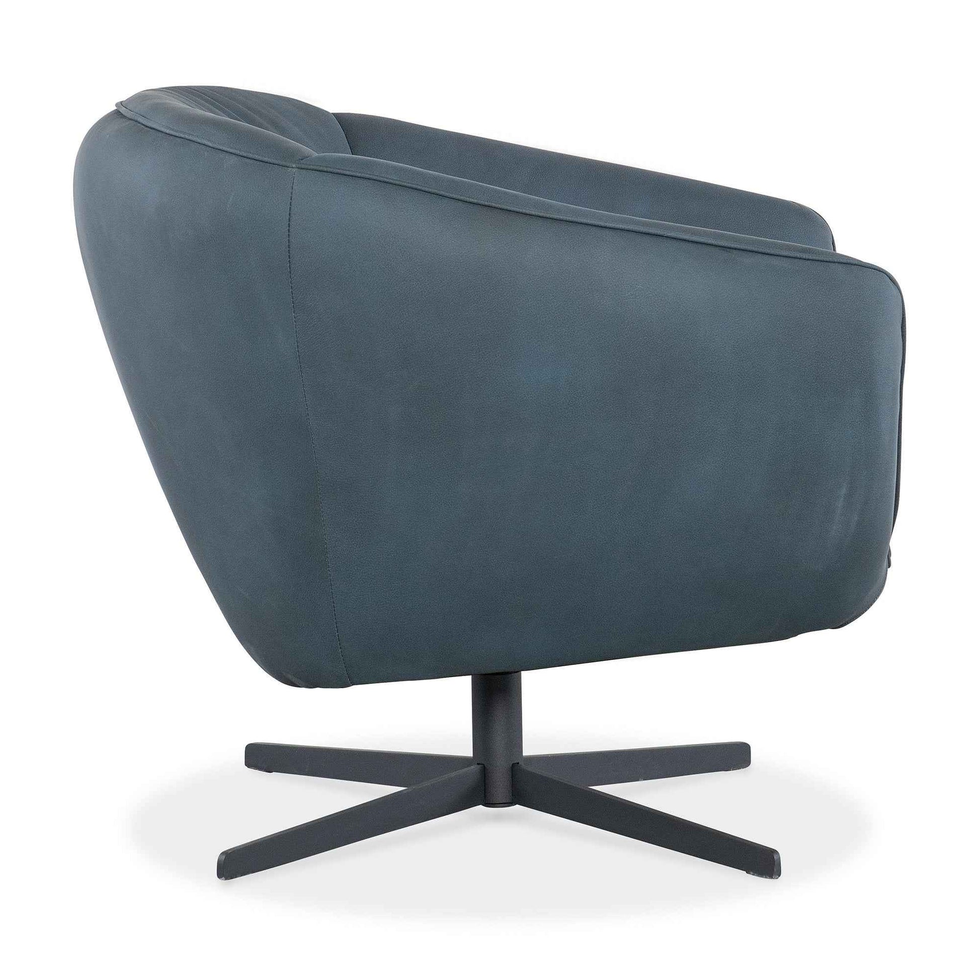 MINA LEATHER UPHOLSTERY SWIVEL CHAIR