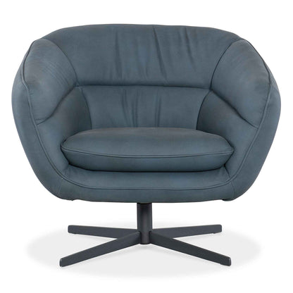 MINA LEATHER UPHOLSTERY SWIVEL CHAIR