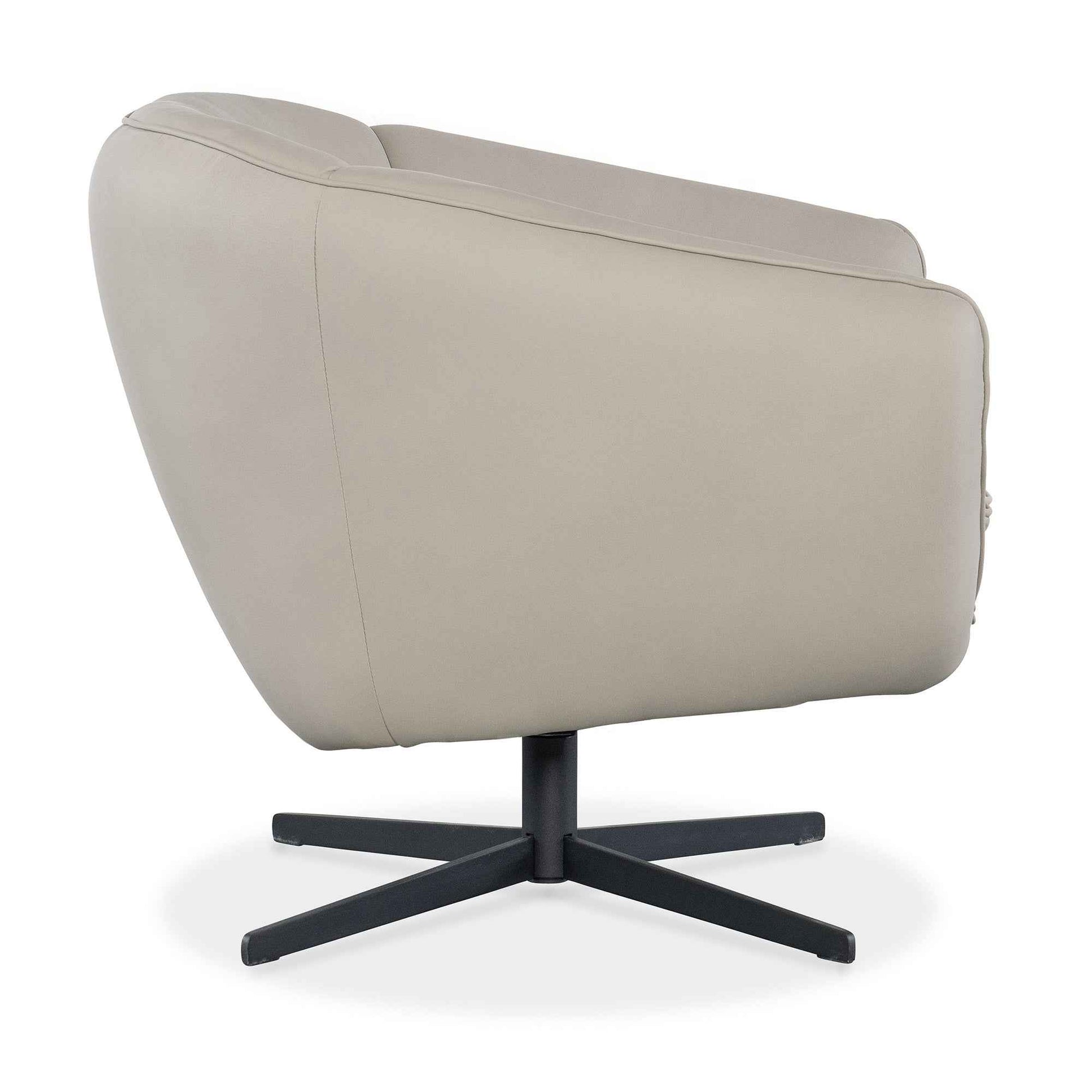 MINA LEATHER UPHOLSTERY SWIVEL CHAIR
