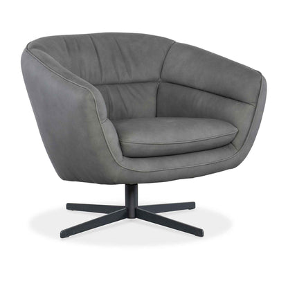 MINA LEATHER UPHOLSTERY SWIVEL CHAIR