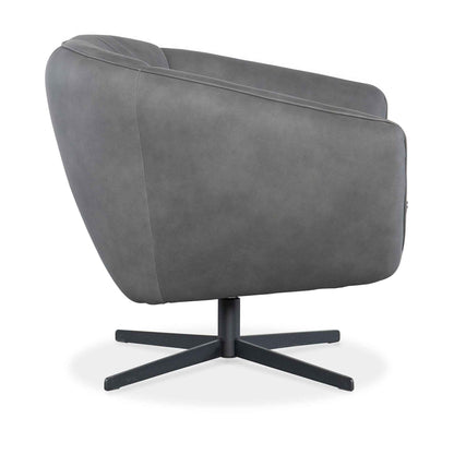 MINA LEATHER UPHOLSTERY SWIVEL CHAIR