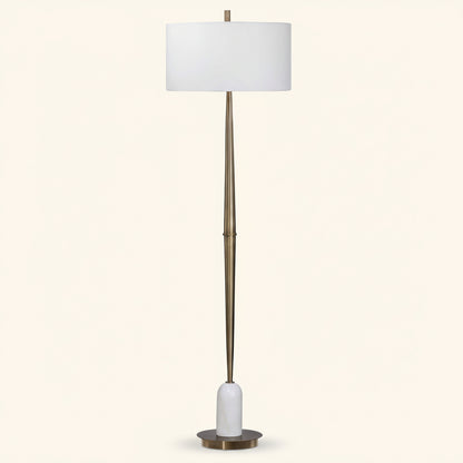 MINETTE BRASS + MARBLE FLOOR LAMP