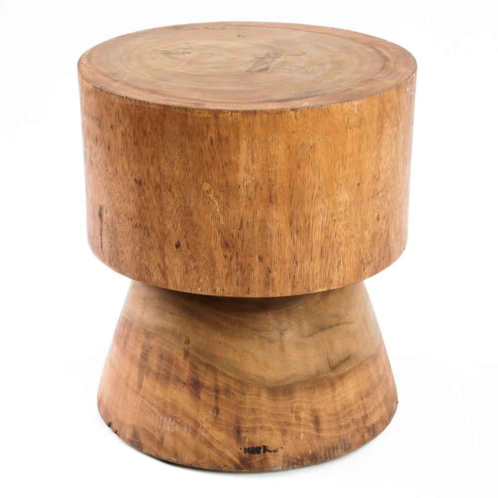 MITCHA SIDE TABLE + STOOL