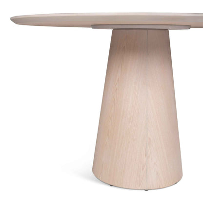 MODERN BRAZILIAN MONA WOODEN TOP ROUND DINING TABLE