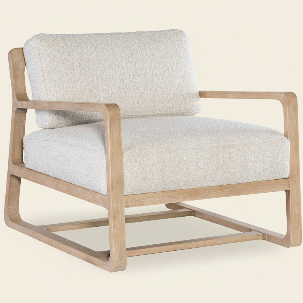 MORAINE CREAM BOUCLE ACCENT CHAIR