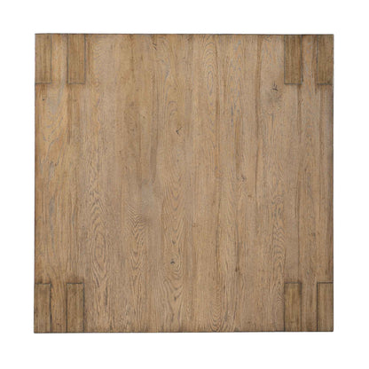 MORTON BLOCKED WOOD SQUARE COFFEE TABLE