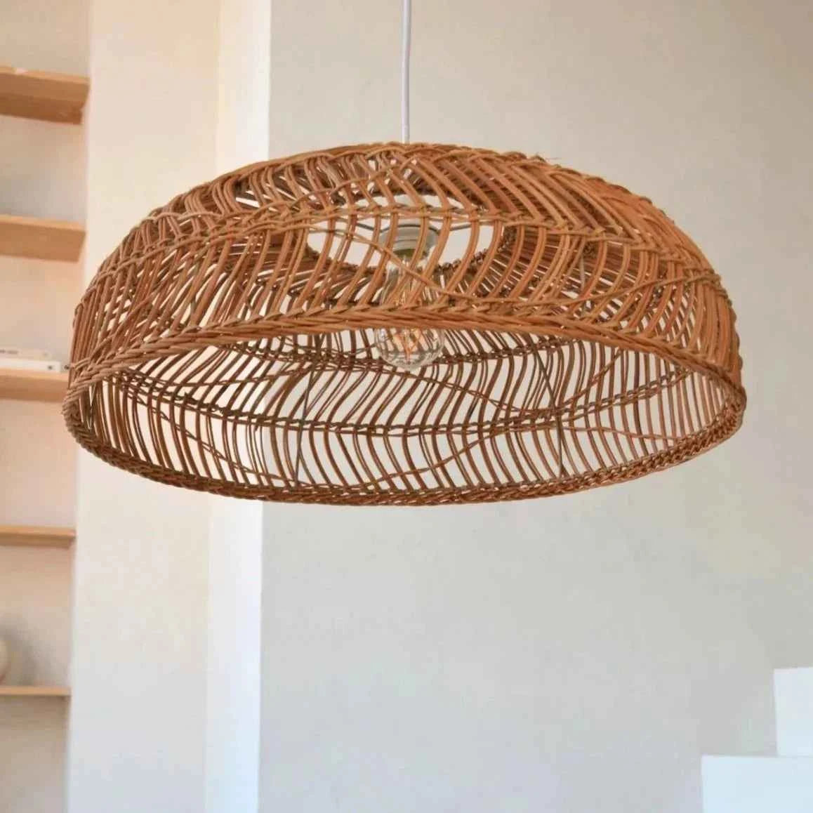 MUNDUK PENDANT | NATURAL RATTAN | LARGE