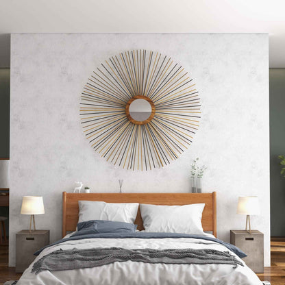 NATURALS SOLID CHAMCHA STICK FIREWORK MIRROR WITH FRAME